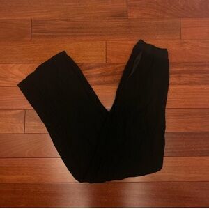 Mango Black Textured Pants wide leg